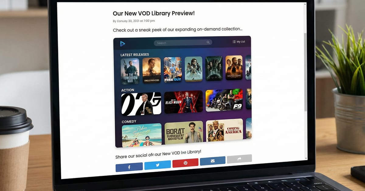 Catalogue VOD IPTV Smarters Pro — films et séries en streaming